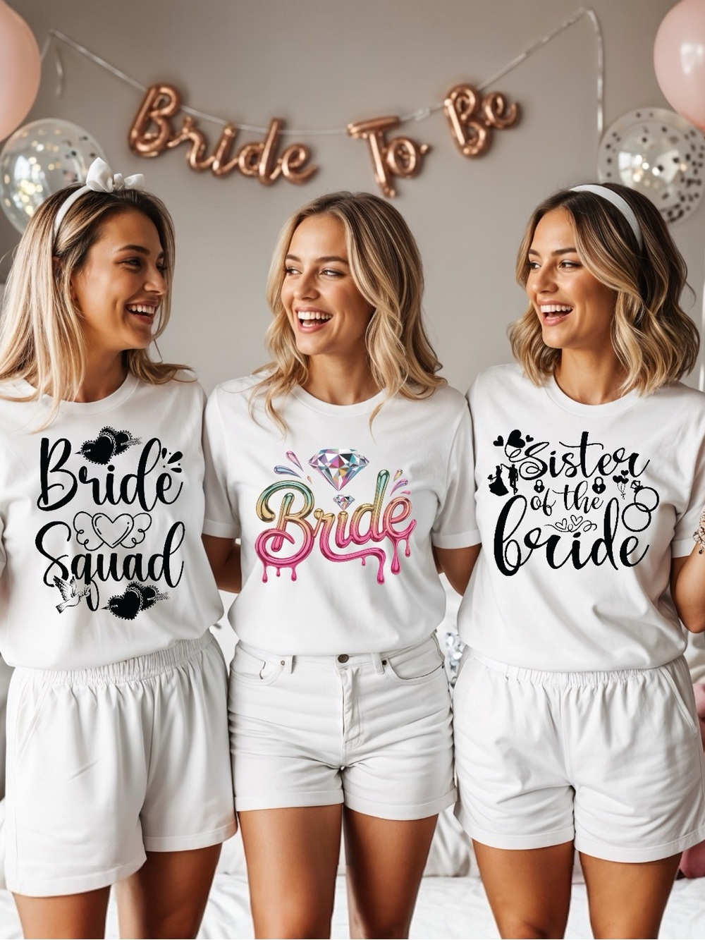 Bride T-Shirt pick 1 White Graphic Bridal Tees S M L XL